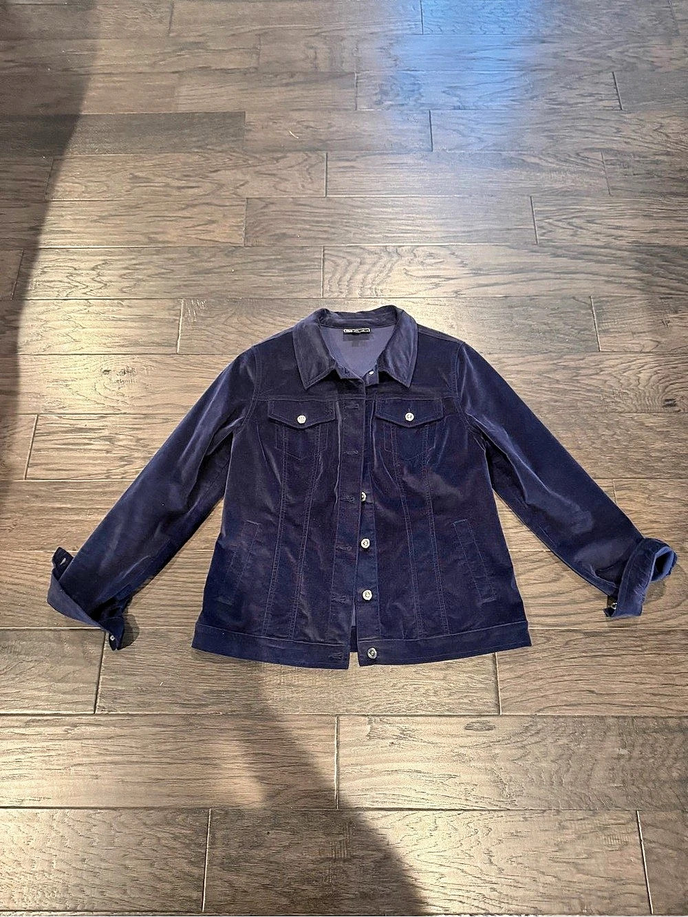 D2 by Dominic. Blue Velvet Jacket Size Small. Designer. Classic.